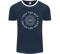 Dream The Night Moons Sleeping Uomo Ringer T-Shirt FotL