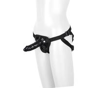 Dream Toys Blaze Harness With Dildo Black 13 cm