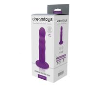 Dream Toys Essentials Premium Ribbed Dildo Purple 18 cm