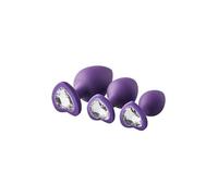 Dream Toys Flirts Anal Training Kit Gem Stone Purple One Size
