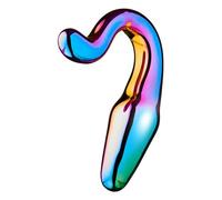 Dream Toys Glamour Glass Sl nal Tail Plug Multicolor 10,5 cm