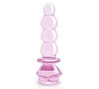 Dream Toys Glaze Glass Rosebud Beaded Plug Pink