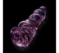 Dream Toys Glaze Glass Rosebud Beaded Plug Pink