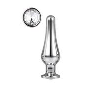 Dream Toys Gleaming Love Pleasure Plug Silver Medium