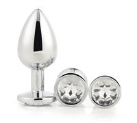 Dream Toys Gleaming Love Silver Plug Set One Size