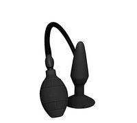 Dildo Anale Gonfiabile MenzStuff L con Ventosa - Nero (Grande)