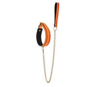 Dream Toys Radiant Collar And Leash Glow In The Dark Orange 105 cm