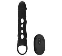 Dream Toys Ramrod Vibrating Extender Wth Remote Black 26 cm
