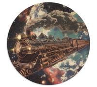 Dream Train Puzzle Intrattenimento Creativo 1000 Pezzi Steam Train Puzzle Di Cartone Decorazione Perfetta Classici Giochi Per Uomini E Donne 1000pcs (67.5x67.5cm)