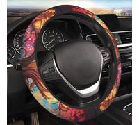 Dream Tree Coprivolante per Auto Coprivolante Elasticizzato Elasticizzato da 15 Pollici Morbido Protettore per Volante Universale Traspirante Antiscivolo Accessori per Auto per SUV Furgoni Camion