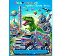 Dream Trucks: From Dinosaurs to Robots: A Coloring Adventure with Extraordinary Trucks