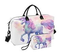 Dream Unicorn - Borsone da viaggio per palestra, yoga, borsa da viaggio per uomo e donna, Unicorno dei sogni, Taglia unica, Borsone da viaggio