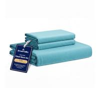 Dream Valley® Lenzuolo con angoli rinfrescanti con 2 federe, set da 3 pezzi, per letto matrimoniale, Q-Max > 0,4 Aerocool Cooling per sudorazione notturna, dormienti caldi, tasca profonda fino a 38,1