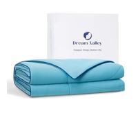 Dream Valley® Outlast®, coperta rinfrescante con tecnologia NASA, Q-Max > 0,4 Aerocool™, per sudorazione notturna, sonno caldo, Dream Blue, 230 x 230cm Queen