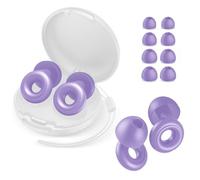 Dream Viola Tappi per il sonno, Silicone e schiuma comodi da indossare durante la notte, Comodi contro il russare, Agevolare il riposo notturno, Riduzione del rumore 27 dB, con scatola
