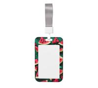 Dream Watermelon Card Badge Holder.Porta badge scorrevole con cordino, custodia per carta d'identità stampata