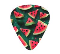 Dream Watermelon - Confezione da 12 plettri assortiti in celluloide, spessore 0,46 mm, 0,71 mm, 0,96 mm, spessore medio, per chitarra elettrica acustica e ukulele