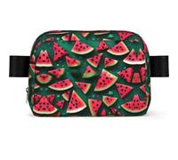 Dream Watermelon - Marsupio impermeabile per uomo e donna, regolabile, da viaggio, leggero, per corsa, palestra