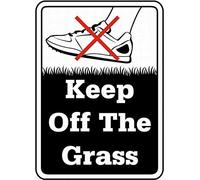 Dreamawsl Attenzione per - Targa in latta con scritta in lingua inglese "Keep Off The Grass Sign Safety Sign Tin Metal Warning Sign Notice 30,5 x 20,3 cm