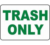 Dreamawsl Cartello di sicurezza con scritta "Watch Out for - Trash Only Label Safety Sign Tin Metal Warning Sign Notice 30,5 x 20,3 cm