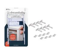 Dreambaby - Chiusure di sicurezza adesive per cassetti e armadi, 8 pezzi, colore: Bianco