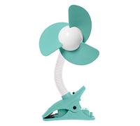 Dreambaby Ezy-Fit - Ventilatore a clip con alette morbide, perfetto per passeggini, culle, sedie a rotelle, spiaggia, piscina, molto altro ancora, colore: verde acqua