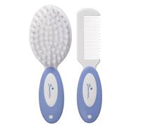 Dreambaby G327 - Set per bambini composto da spazzola a setole morbide e pettine con denti arrotondati,colore: Azzurro