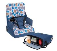Dreambaby On-The-Go - Seggiolone portatile per bambini, con pratici scomparti portaoggetti, si adatta alla maggior parte delle sedie da pranzo, leggero, compatto e adatto ai viaggi, colore: blu navy