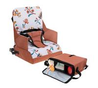 Dreambaby On-The-Go - Seggiolone portatile per bambini, con pratici scomparti portaoggetti, si adatta alla maggior parte delle sedie da pranzo, leggero, compatto e adatto ai viaggi