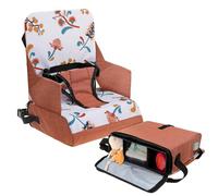 Dreambaby On-The-Go - Seggiolone portatile per bambini, con pratici scomparti portaoggetti, si adatta alla maggior parte delle sedie da pranzo, leggero, compatto e adatto ai viaggi