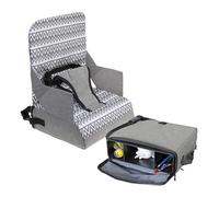 Dreambaby On-The-Go - Seggiolone portatile per bambini, con pratici scomparti portaoggetti, si adatta alla maggior parte delle sedie da pranzo, leggero, compatto e adatto ai viaggi