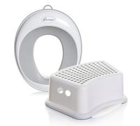 Dreambaby - Sedile per vasino sagomato e sgabello per gradini, colore: Grigio