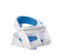Dreambaby Seggiolino per il bagnetto imbottito Super Comfy, con indicatore del rilavamento di calore, bianco/blu