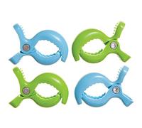 Dreambaby Stroller clip (2 blu/2 verde, confezione da 4)