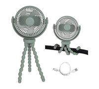 Dreambaby X Large USB Rechargeable 360° Pram Fan, Tripod Clip-On Stroller Fan for Babies