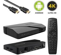 Dreambox Play UltraHD 4K UHD Bluetooth LAN Android TV 11 IP Receiver Nero