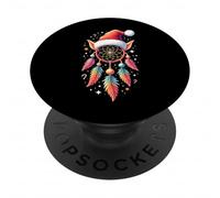 Dreamcatcher Christmas Santa Elf Feather Dream Catcher PopSockets PopGrip Adesivo