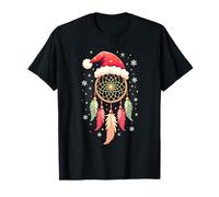 Dreamcatcher Christmas Santa Feather Xmas Dream Catcher Maglietta