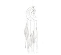 Dreamcatcher Moon Piume Pendente a Fatica a Mano Chimes Chimes Chimery Room Wall Ornament Dream Catcher Per Le Ragazze Decorazione Della Stanza