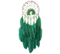 Dreamcatcher Pendant Crystal Stone Tree Of Life Creative Wind Chime Feather Souvenir Bedroom Wall Decor Birthday Festival Gifts Home Accessories(Without light)