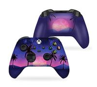 DreamController Vaporwave Grid Custom X-box Controller Wireless compatibile con X-box One/X-box Series X/S Orgogliosamente personalizzato negli Stati Uniti con stampa permanente HYDRO-DIP (non solo