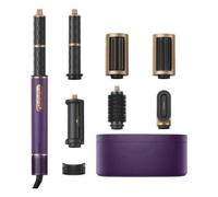 DREAME AirStyle Pro 7 in 1, Asciugatura Rapida, 2 Cilindri Arricciacapelli, Capelli Volumizzanti, Riduzione dell'effetto Crespo, Confezione in Pelle, Styling a Flusso d'aria, Design Magnetico, Viola