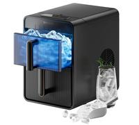 DREAME Aura Macchina per Ghiaccio a Cubetti Cavi con Produzione Rapida in 6 Minuti, Serbatoio e Cestello Separati, due Dimensioni di Cubetti, Controllo Digitale, Luce LED e Funzione Autopulente