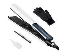 DREAME AuraSteam Straight Piastra per Capelli a Infusione di Vapore, per Capelli Lisci e Ricci, con Pannello Espanso, Piastra Flessibile 3D, Doppia Uscita del Vapore e Serbatoio dell'Acqua Rimovibile