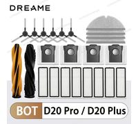 Dreame D20 Pro/D20 Plus Accessori robot Aspirapolvere Spazzola laterale principale Mop Panno Filtro HEPA Pezzi di ricambio di ricambio