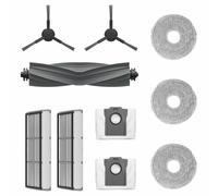 Dreame Kit Accessori per robot L10s Pro Ultra, Include 1x Spazzola principale, 2x Spazzole laterali, 2x Filtri antipolvere, 2x Sacchetti per la raccolta polvere, 6x Panni mop (3 Paia)