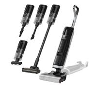 DREAME H14 Dual 5-in-1 Aspirapolvere Lavapavimenti, Dosaggio Intelligente del Detergente, Design Piatto, Lavaggio Spazzola 60 °C, Asciugatura 60 °C 5 min, GlideWheel, Aspirazione 18.000 Pa, Luce a LED