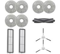 DREAME Kit Accessori Originale per L10 Prime/L10s Ultra/L10 Ultra: 1x Spazzola Principale, 2x Spazzole Laterali, 2x Filtri Antipolvere, 6x Panni Mop (3 Paia)
