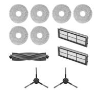 Dreame Kit Accessori per robot L10s Pro Gen2 Include 6x Panni mop (3 paia), 2x Filtri, 2x Spazzole laterali, 1x Spazzola principale, Accessori originali Dreame