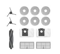 Dreame Kit Accessori per robot X40 Master Include 6x Panni mop (3 paia), 2x Filtri, 2x Spazzole laterali, 2x Sacchetti raccolta polvere, 1x Spazzola principale, Accessori originali Dreame